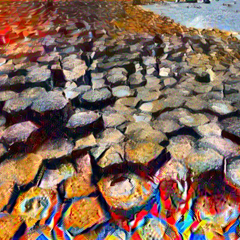 Giant's Causeway in Composition VII Style | Wassily Kandinsky Inspired Art